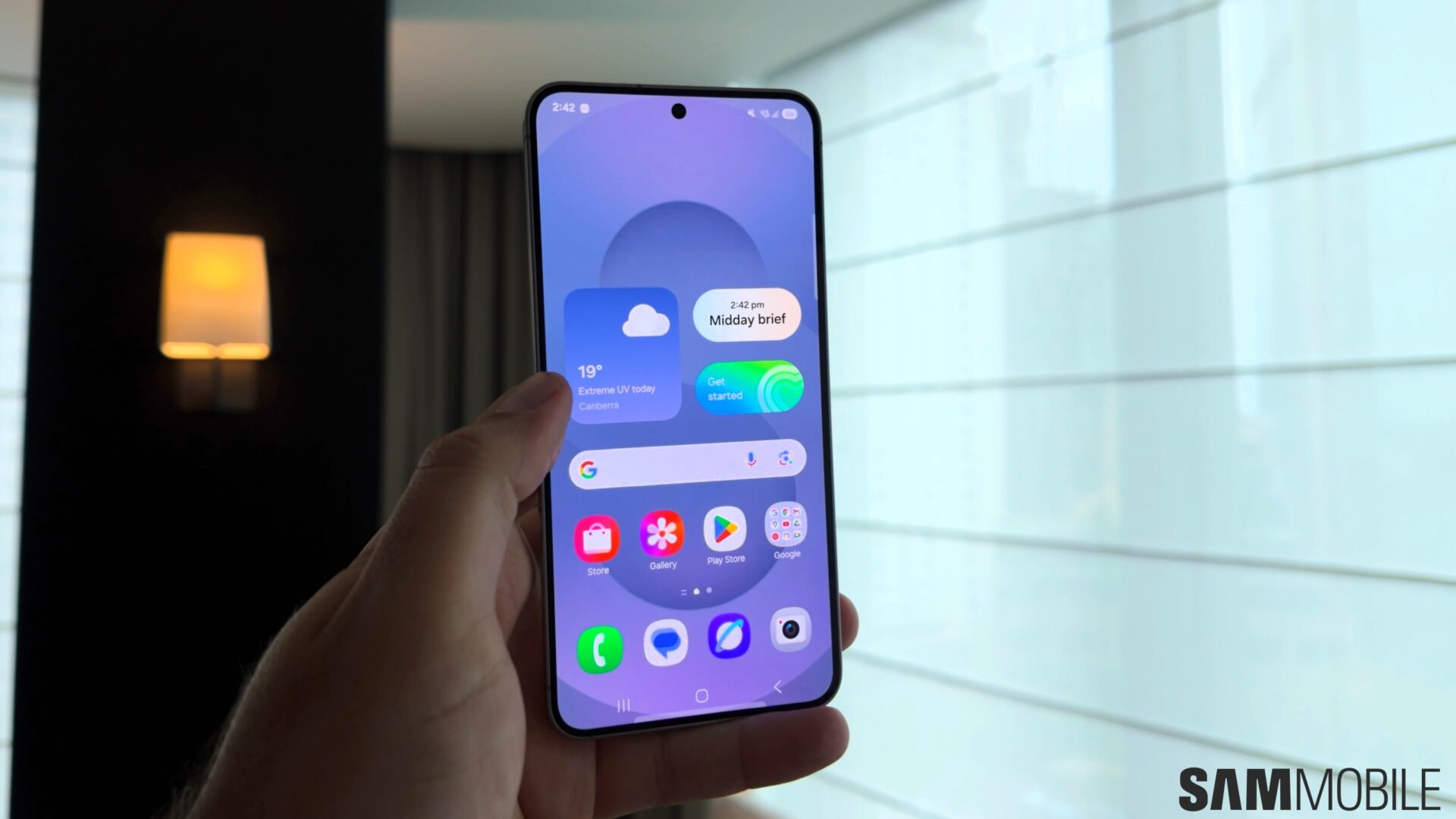 Samsung Galaxy S25 Plus Display Home Screen Widgets